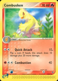 Dragon Combusken #25 card