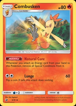 Dragon Majesty Combusken #5 card