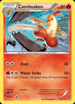 Furious Fists Combusken #13 card