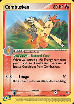 2003 Ruby & Sapphire Combusken #28 card