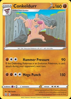 Battle Styles Conkeldurr #75 card