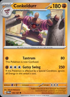 Twilight Masquerade Conkeldurr #105 card