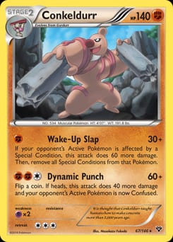 2014 XY Conkeldurr #67 card
