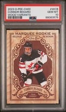 2023-24 O-Pee-Chee Wood Variants Connor Bedard #W-CB card