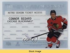 2023-24 Upper Deck Credentials 1997 Season Ticket Acetate Rookies Connor Bedard #1997-CB card