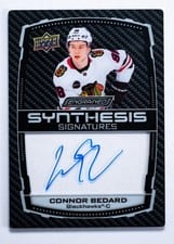 2023-24 Upper Deck Engrained Synthesis Signatures Connor Bedard #S-CB
