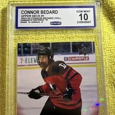 2023-24 Upper Deck Rookie Debut Base Set Connor Bedard #1 card