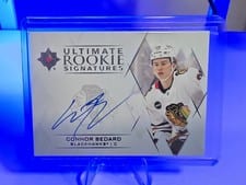 2023-24 Upper Deck Ultimate Collection Ultimate Rookie Signatures Connor Bedard #URS-CB card