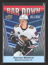 2023 Upper Deck Allure Bar Down Connor Bedard #BD-10 card