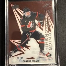 2024-25 Upper Deck Ice World Junior Championship Connor Bedard #WJC-4 card