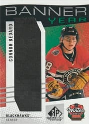 2025-26 SP Game Used 2025 Winter Classic Banner Year Relics Connor Bedard #BYWC-CB card