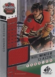 2025-26 SP Game Used 2025 Winter Classic Fabrics Connor Bedard #WCF-1 card