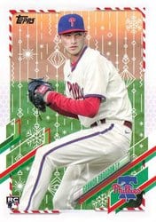 2021 Topps Holiday Base Set Connor Brogdon #HW169 card