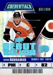 2019-20 Upper Deck Credentials Base Set Connor Bunnaman #116 card