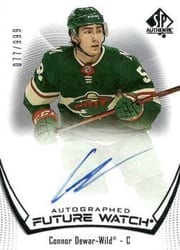 2021-22 SP Authentic Base Set Connor Dewar #199 card