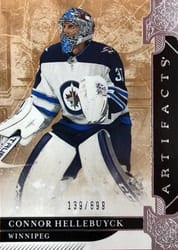 2019-20 Upper Deck Artifacts Base Set Connor Hellebuyck #136 card