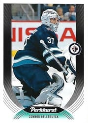 2020-21 Parkhurst Base Set Connor Hellebuyck #113 card