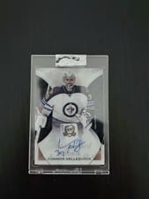 2020-21 Upper Deck Clear Cut Rookie Tribute Autographs Connor Hellebuyck #RT-CH card