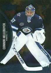 2021-22 SkyBox Metal Universe Base Set Connor Hellebuyck #85 card