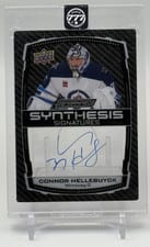 2023-24 Upper Deck Engrained Synthesis Signatures Connor Hellebuyck #S-CH card