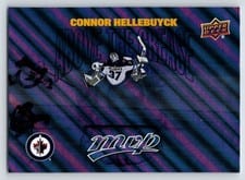 2024-25 Upper Deck MVP Above the Crease Connor Hellebuyck #AC-16 card