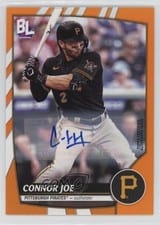 2023 Topps Big League Electric Orange Autographs Connor Joe #112 card
