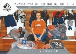 2018-19 SP Authentic Base Set Connor McDavid - 2/5/18 Hat Trick #103 card