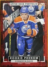 2015 Upper Deck Portfolio Connor McDavid #250 card