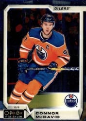 2018-19 O-Pee-Chee Platinum Base Set Connor McDavid #1 card