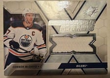 2020-21 SPx Extravagant Materials Connor McDavid #EX-CM card