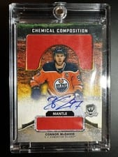 2020-21 Upper Deck The Cup Chemical Composition - Mantle Autograph Connor McDavid #CC-CM card