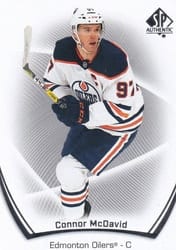 2021-22 SP Authentic Base Set Connor McDavid #1 card