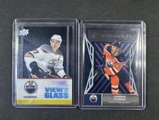 2021-22 Upper Deck Credentials View from the Glass Connor McDavid #VG-2 card