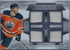 2021-22 Upper Deck The Cup Foundations Quad Jersey Connor McDavid #F-CM card
