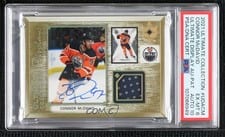 2021-22 Upper Deck Ultimate Collection Ultimate Display Autograph Jersey Connor McDavid #UDA-CM card