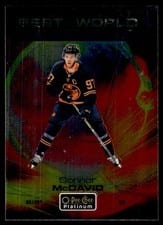 2021 O-Pee-Chee Platinum 2020 Update Best In The World Rainbow Autograph Connor McDavid #BW-1 card