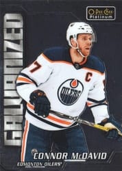 2022-23 O-Pee-Chee Platinum Galvanized Connor McDavid #G-1 card