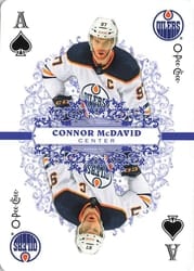 2022-23 O-Pee-Chee Playing Cards Connor McDavid #ACE-SPADES card