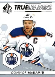 2022-23 SP Authentic True Leaders Connor McDavid #TL-9 card