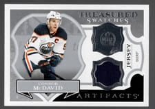 2022-23 Upper Deck Artifacts Treasured Swatches Connor McDavid #TS-CM card