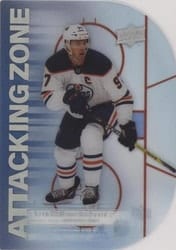 2022-23 Upper Deck Attacking Zone Connor McDavid #AZ-18 card