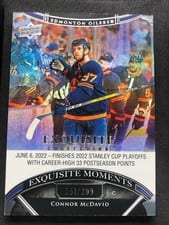 2022-23 Upper Deck Black Diamond Exquisite Collection Moments Connor McDavid #ECM-CM card
