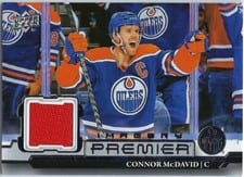 2022-23 Upper Deck Premier Premier Dynamic Imagery Jersey Connor McDavid #PDJ-CM card