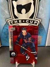 2022 Upper Deck Tim Hortons Red Die Cuts Connor McDavid #DC-1 card