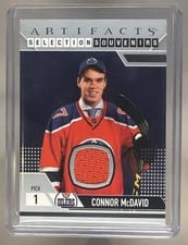 2023-24 Upper Deck Artifacts Selection Souvenirs Connor McDavid #SS-MC card