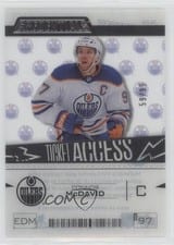2023-24 Upper Deck Credentials Acetate Ticket Access Connor McDavid #TA-CM card