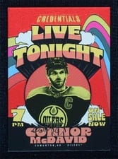 2023-24 Upper Deck Credentials Live, Tonight Connor McDavid #LT-1 card