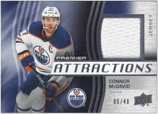 2023-24 Upper Deck Premier Premier Attractions Jersey Connor McDavid #PA-CM card