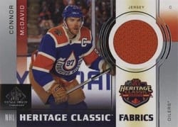 2024-25 SP Game Used 2023 Heritage Classic Fabrics Connor McDavid #HCF-1 card