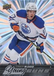 2024-25 Upper Deck Outburst Retro Young Guns Connor McDavid #OR-3 card